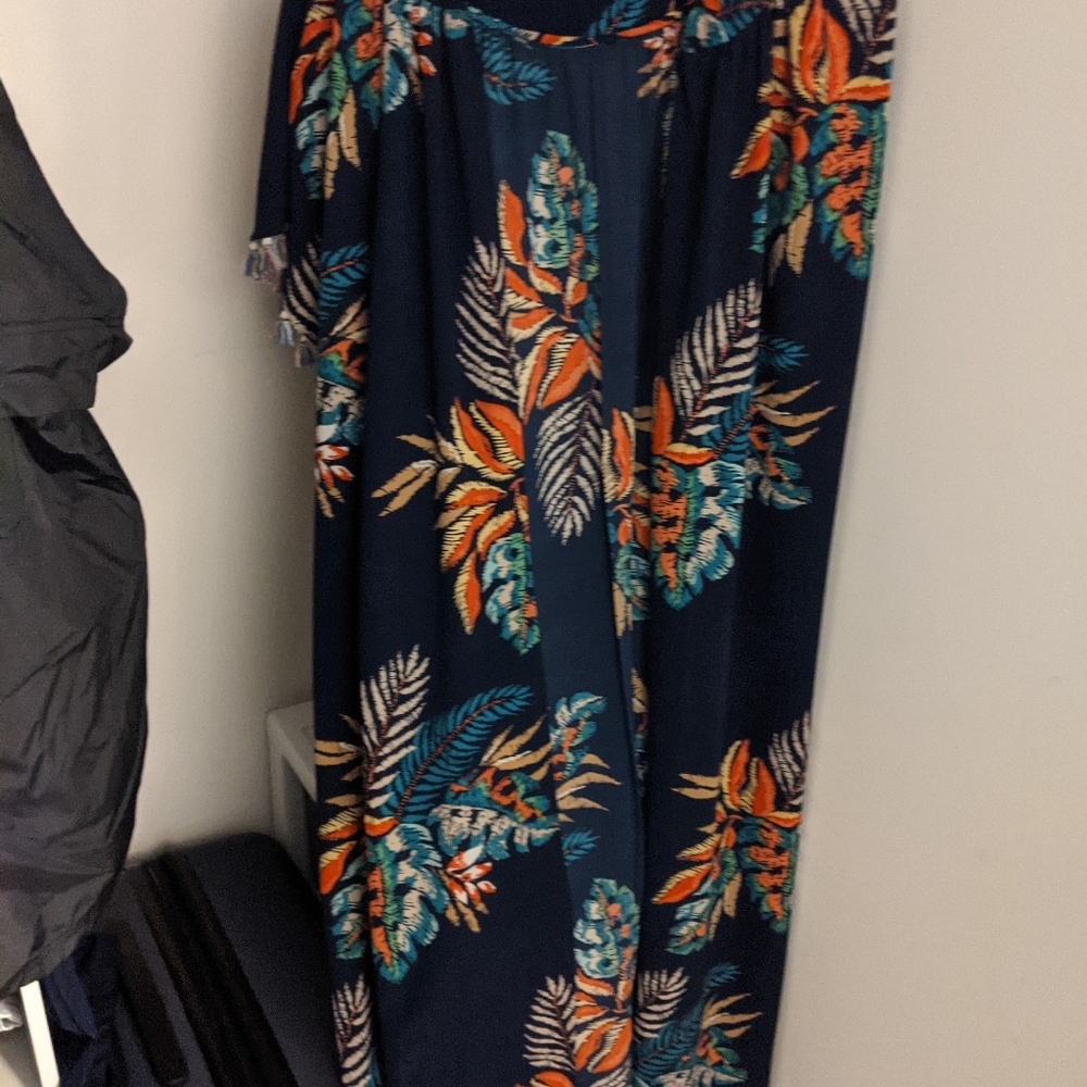 Floral pom pom sleeve kimono